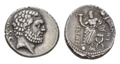 NN 9 Lot 179 - P. Cornelius Lentulus Spinther. Denarius circa 74