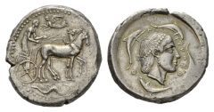 NN 1 Lot 32 - Sicily, Syracuse Tetradrachm circa 460-450.