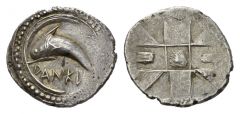 NN 2 Lot 26 - Sicily, Messana As Zankle under the Samians Chalcidian drachm circa 500.