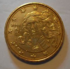 10 cen italia 2002 variante doppio bordo