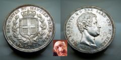 Carlo Alberto 2 lire 1833 G