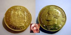 NAPOLEONE I 40 LIRE 1808 M 1 TIPO