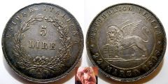 5lire 1848 Venezia 22 M