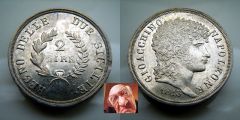 Gioacchino Murat 2 lire 1813