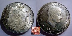 NAPOLEONE I 5 LIRE 1809 I TIPO