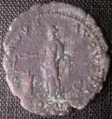 Asse di Adriano salus augusta 125-128 dc retro