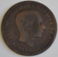 5 centimos 1879 D