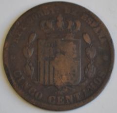 5 centimos 1879