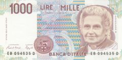 1.000 lire Montessori