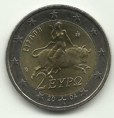 2 Euro Grecia 2004