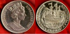 Gibraltar 1 Crown 1991