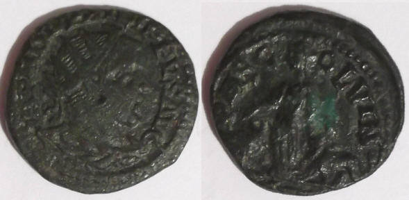 Philippus II, dupondio (o AE22), Viminacium (247-249 d.C.)