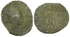 Claudio II il Gotico, zecca di Roma, R/ GENIVS EXERCI (Braithwell hoard)