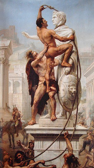 Sack of Rome by the Visigoths on 24 August 410 by JN Sylvestre 1890.jpg