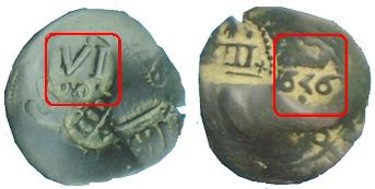 resello a VI maravedis de 1636