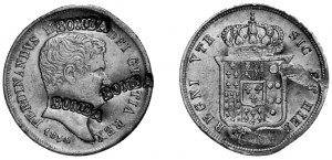 Fig. n. 1: Asta Varesi n. XXXIII “Utriusque Siciliae” del 30 maggio 2000, lotto n. 704.