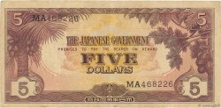 5 Dollars MALAYA  1942 P.M06a