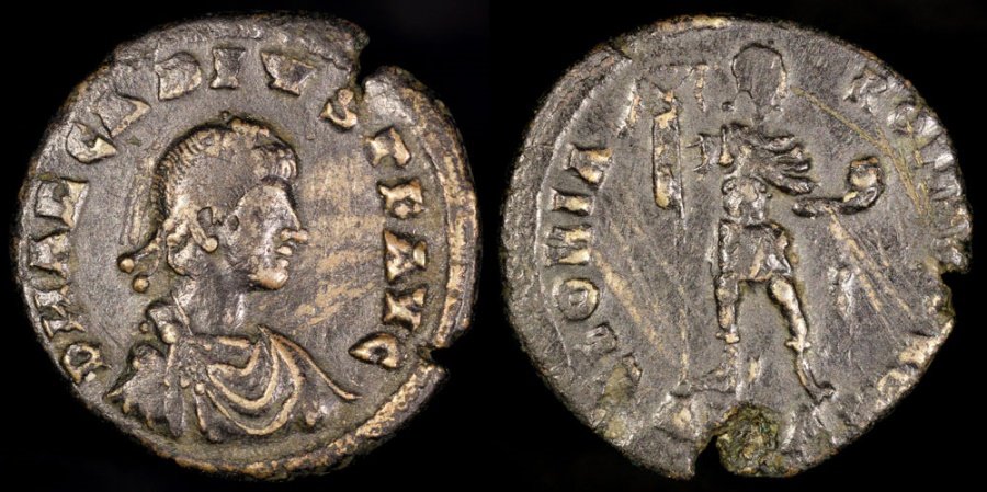 Ancient Coins - Arcadius Light Miliarensis - GLORIA ROMANORVM