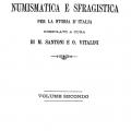 Maggiori informazioni su "Bullettino di numismatica e sfragistica - Vol. II"	