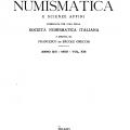 Maggiori informazioni su "Rivista Italiana di Numismatica e scienze affini - Anno XIII"	