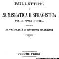 Maggiori informazioni su "Bullettino di numismatica e sfragistica - Vol. I"	