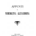 Maggiori informazioni su "Appunti di Numismatica Alessandrina"	