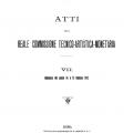 Maggiori informazioni su "Atti della Reale Commissione Tecnico-Artistico-Monetaria VII"	