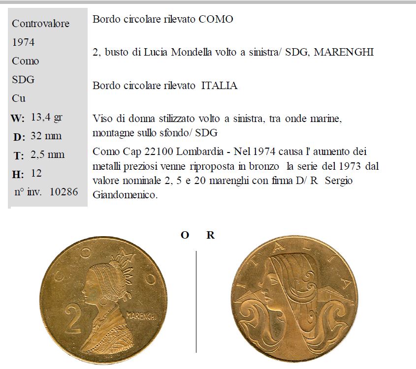 Marenghi del sole 1974 Cu Como valore 2.JPG