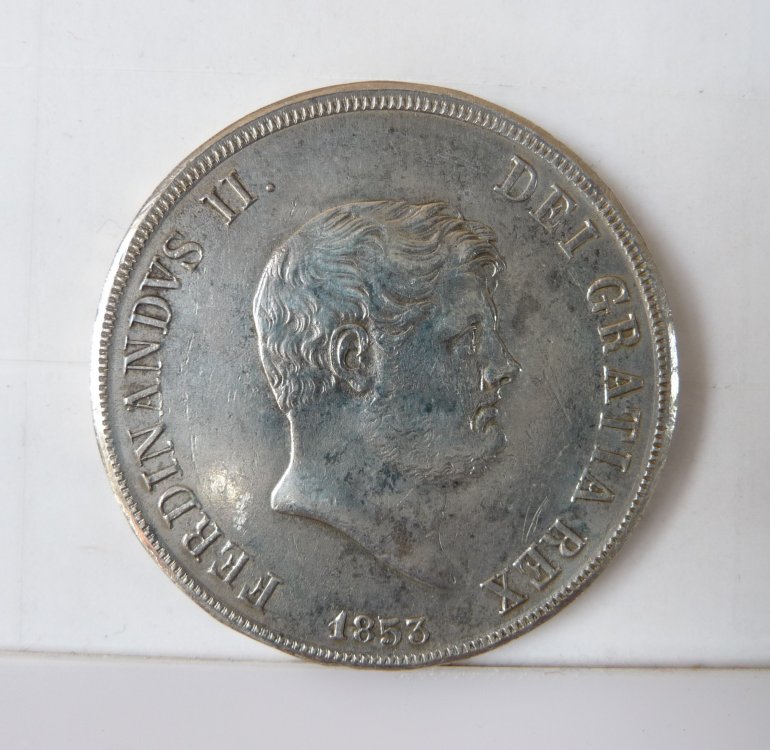 Piastra 120 Grana 1853 6° Tipo Regno Delle Due Sicilie Ferdinando II di Borbone 1830-1859 (16).JPG