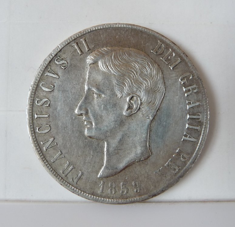 Piastra 120 Grana 1859 Regno Delle Due Sicilie Francesco II di Borbone 1859-1860 (3).JPG