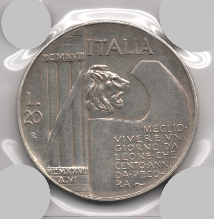 20 Lire 1928 Elmetto V.E. III (4).png