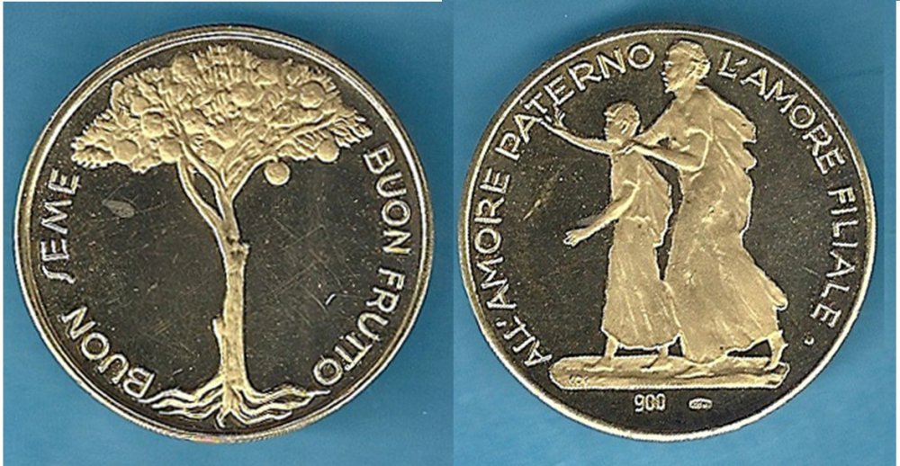 Medaglia Au Amore paterno filiale albero vita.jpg