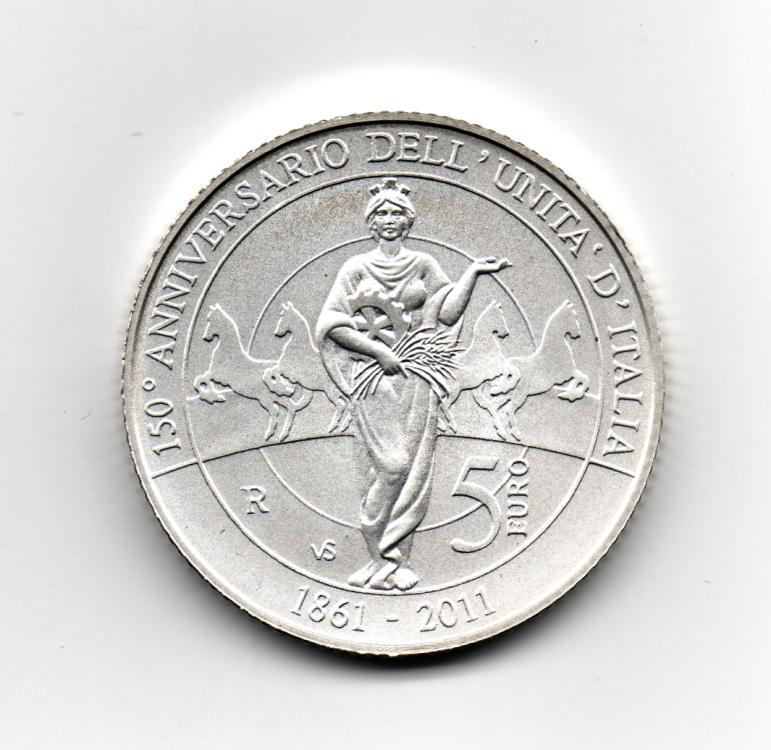 5 Euro 2011 Italia 150° dell'Unità D'Italia (2).png