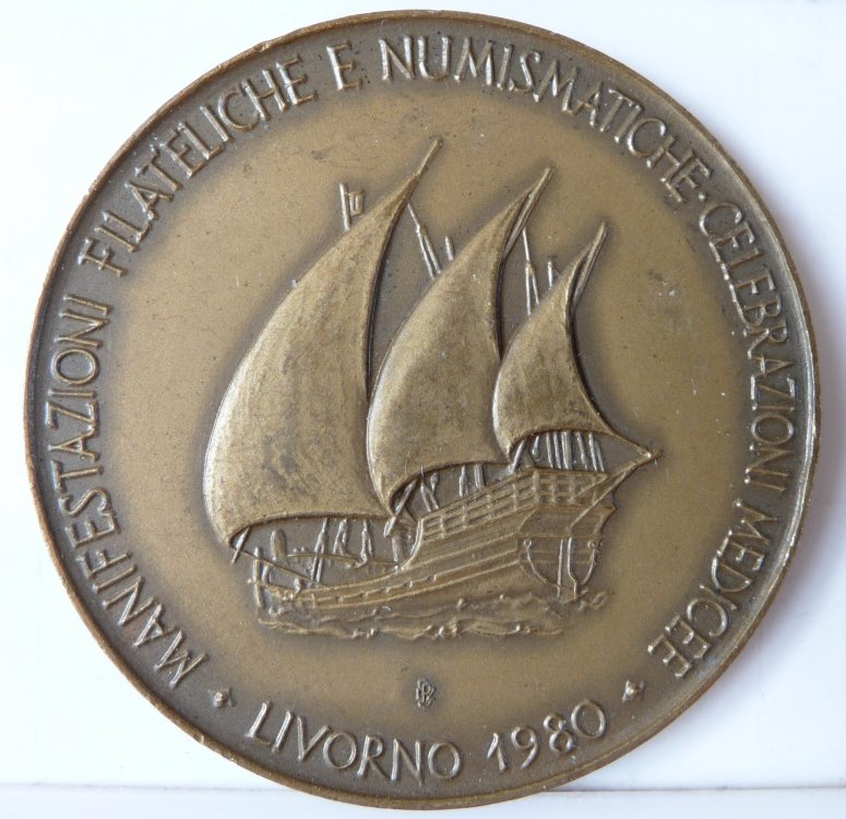 Medaglia 1980 Livorno Circolo Filatelico Numismatico Livornese (3).JPG