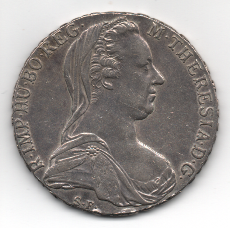 Tallero Maria Teresa 1780 Roma Colonia Eritrea Vittorio Emanuele III 1900-1943 (1).png