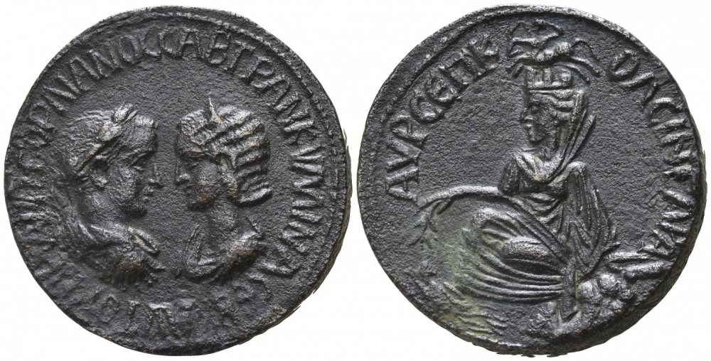 Roma Impero  Mesopotamia. Singara. Gordian and Tranquillina 238-244 DC BMC arabia 135, 8-11  BB+.jpg