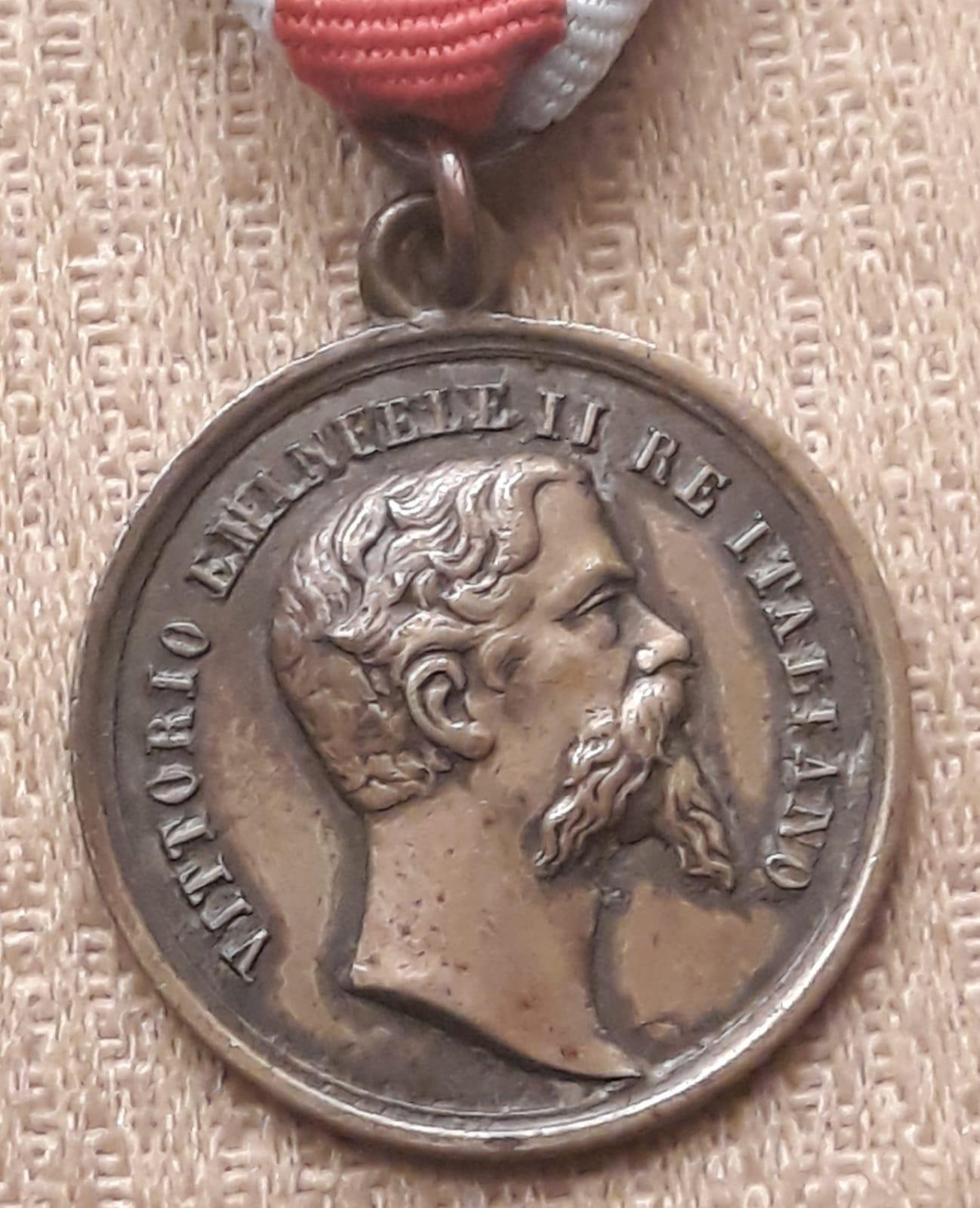 Medaglia Vittorio Emanuele II 1859.