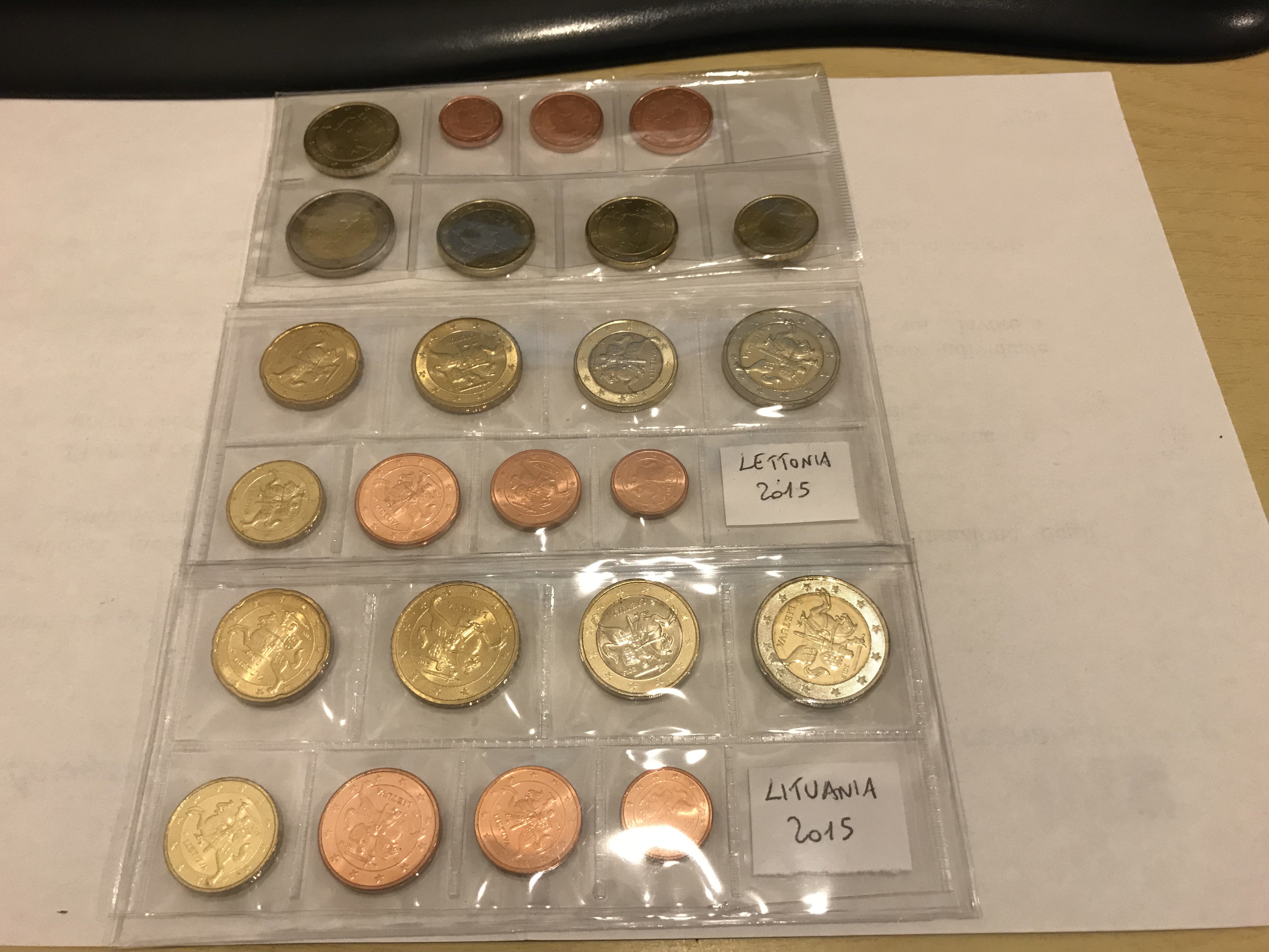 Lotto 3 Serie Euro complete, Estonia, Lettonia, Lituania