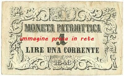 Cerco 1 e 2 Lire Correnti Moneta Patriottica 1848 in SUP o +