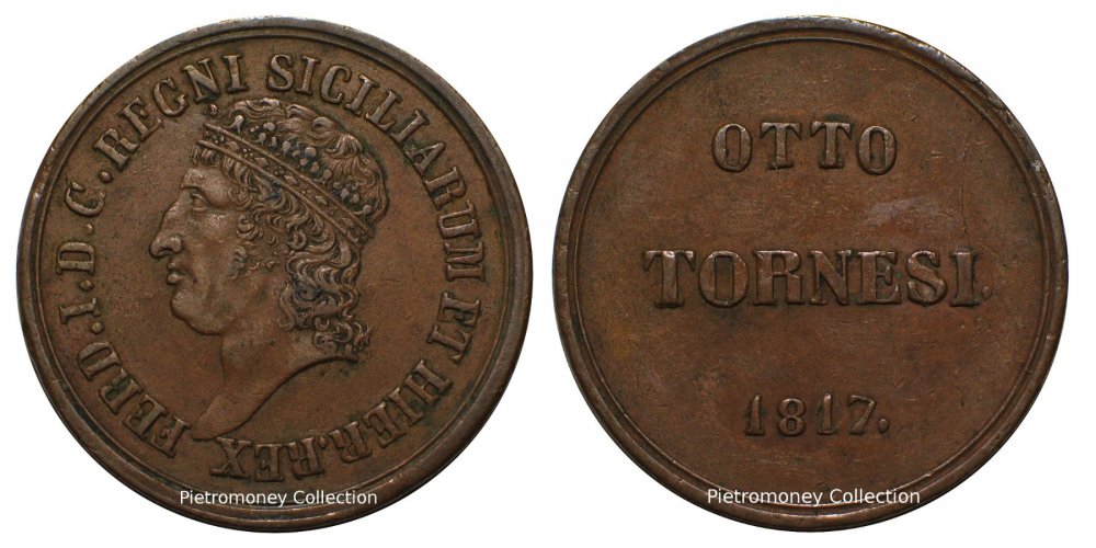 8 tornesi 1817 Ferdinando I.jpg