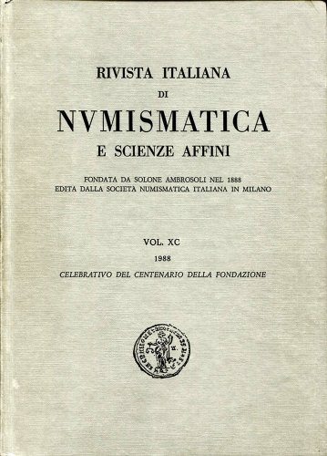 More information about "Rivista Italiana di Numismatica 1985 e 1988"