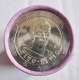 Maggiori informazioni su "Rotolo della Zecca da 25 monete da 2 euro"Tito Livio""	