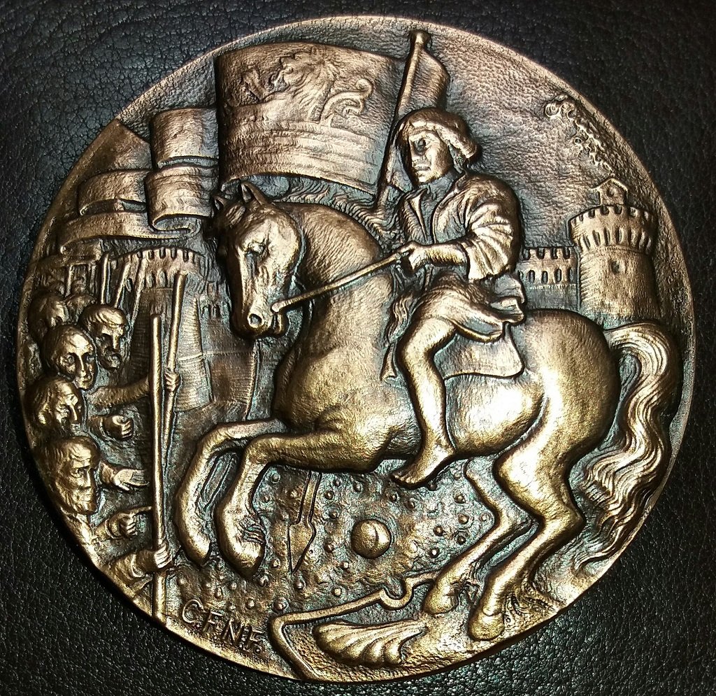 Medaglia 550° Anniversario morte di Cecco III Ordelaffi