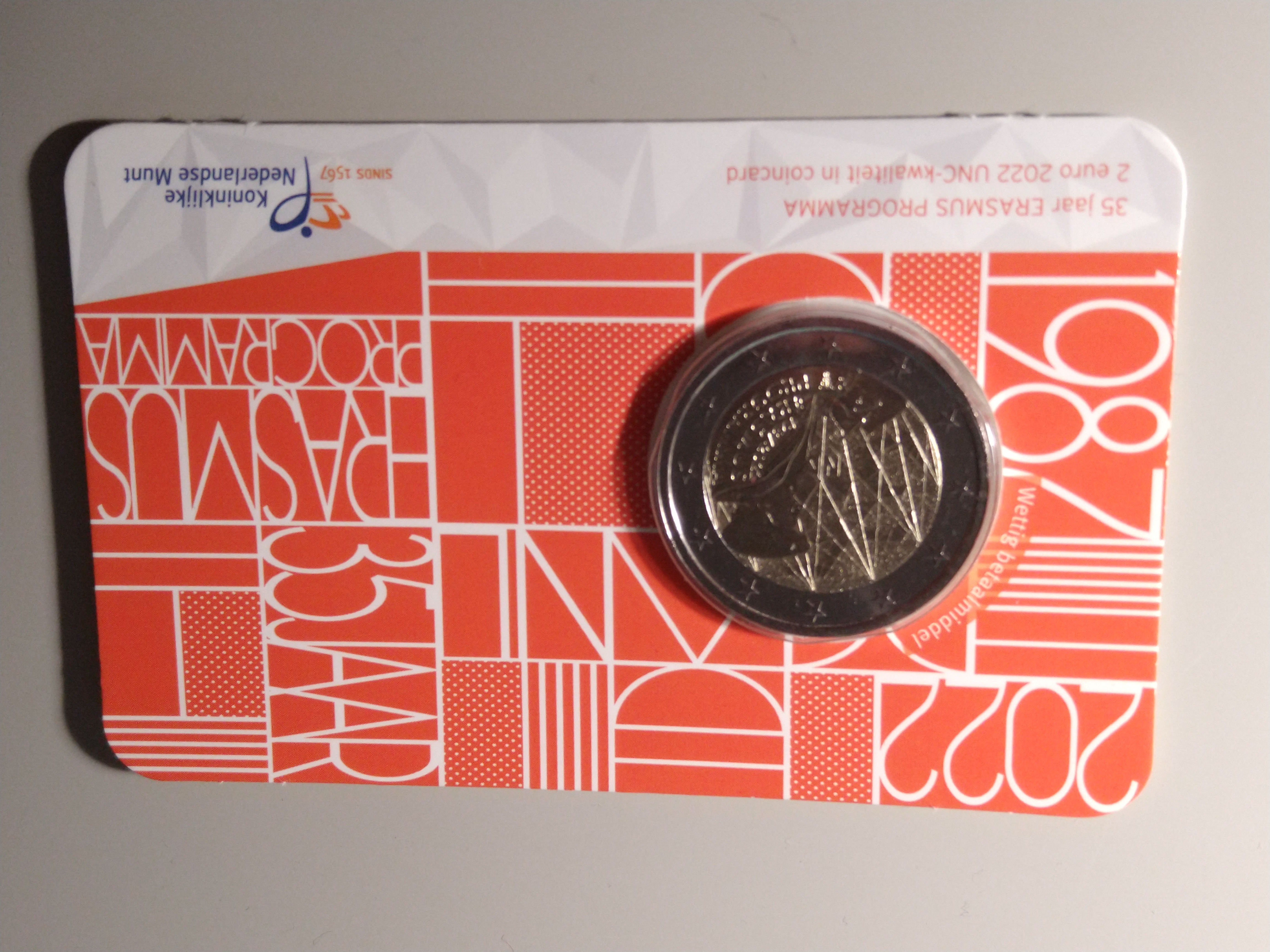 Coincard 2€ 2022 "Erasmus" Paesi bassi