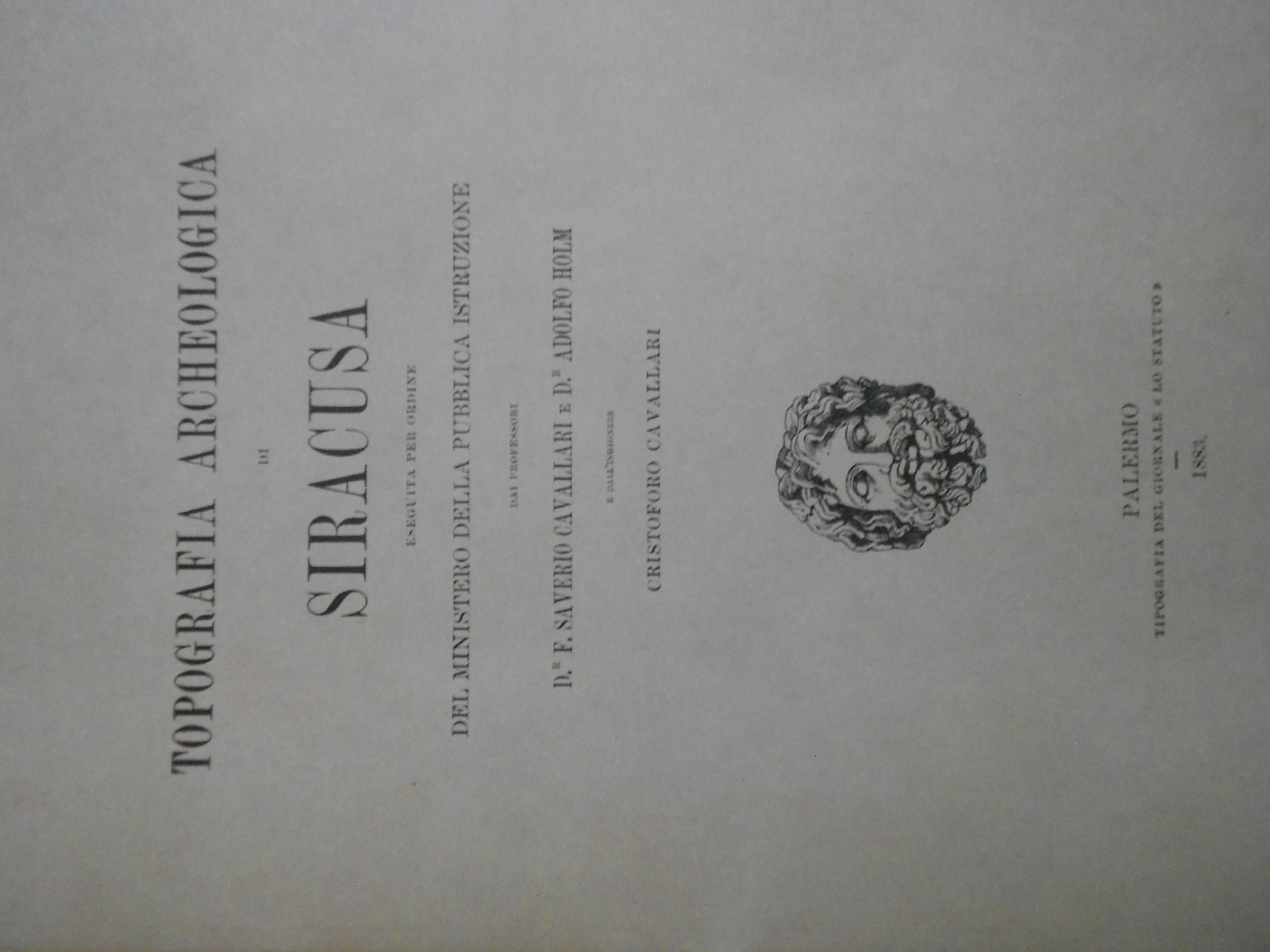 Libro : Topografia archeologica di Siracusa con XV tavole
