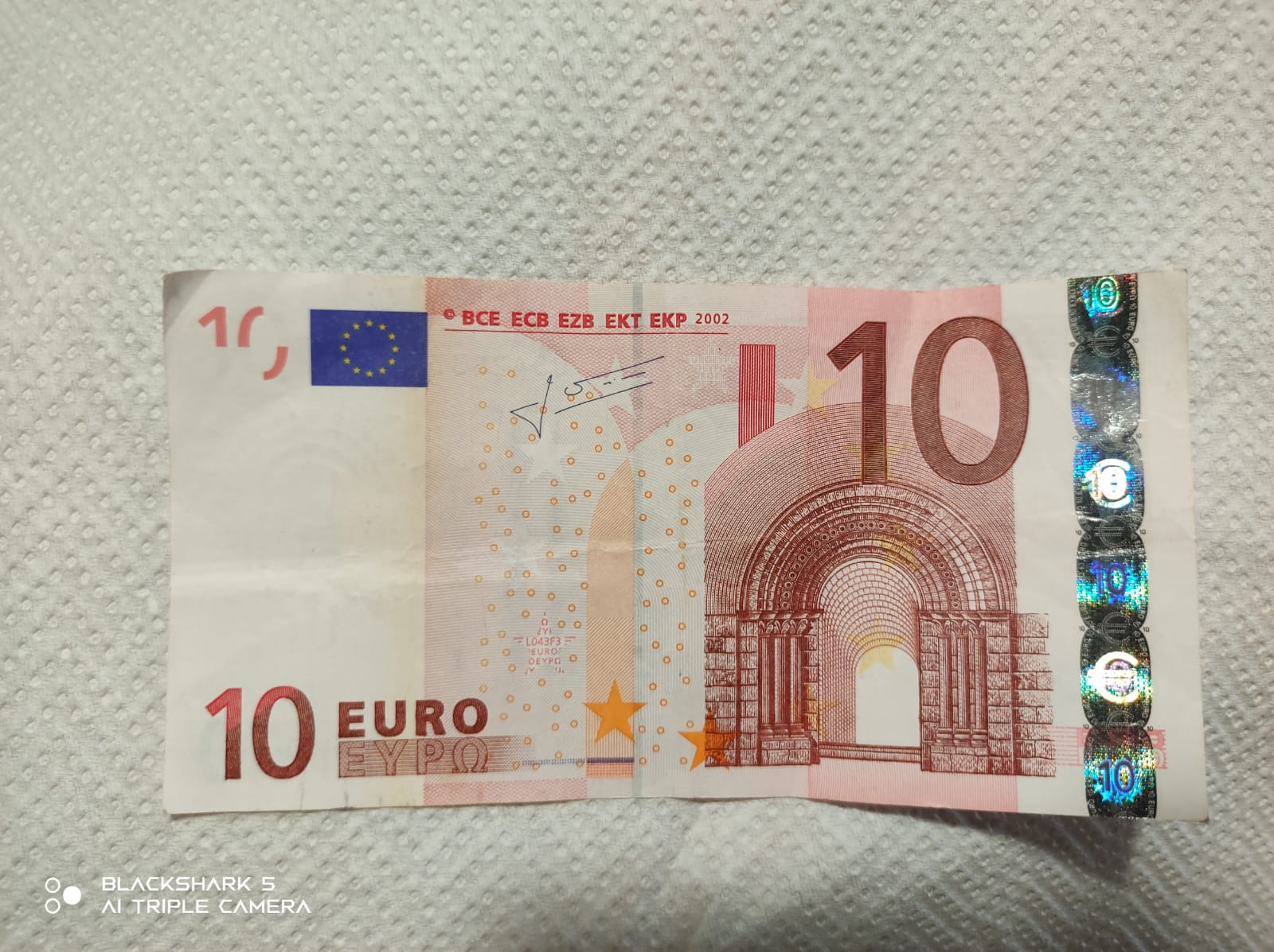 Banconota da 10 euro a firma Trichet del 2002 - Cartamoneta e Scripofilia -   - Numismatica, monete, collezionismo