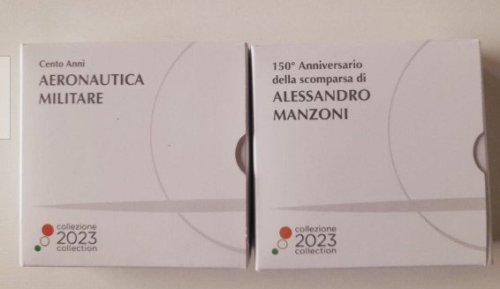 Maggiori informazioni su "2 euro commemorativi italia 2023 Proof Manzoni - Aeronautica"	