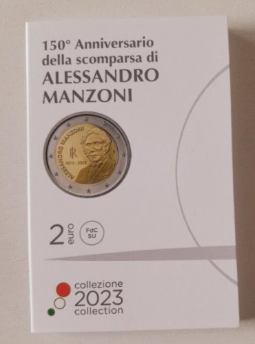 Maggiori informazioni su "2 euro FDC 2023 Manzoni"	