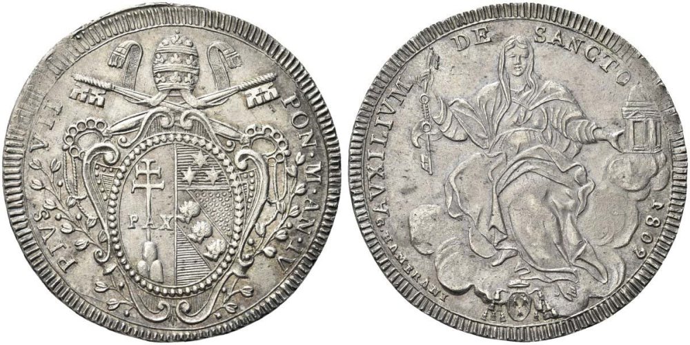 Scudo Pio VII A.IV 1802 Roma 1000 euro Ranieri.jpg