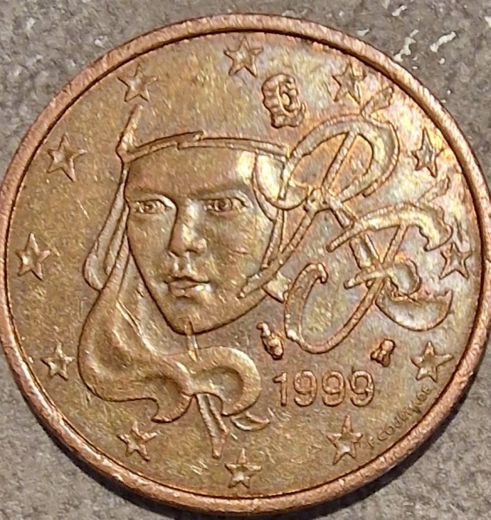 moneta da 2 euro francese del 1999 valore